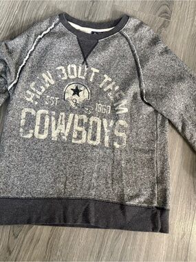 NFL Dallas Cowboys Heather Gray Pullover Sweatshirt